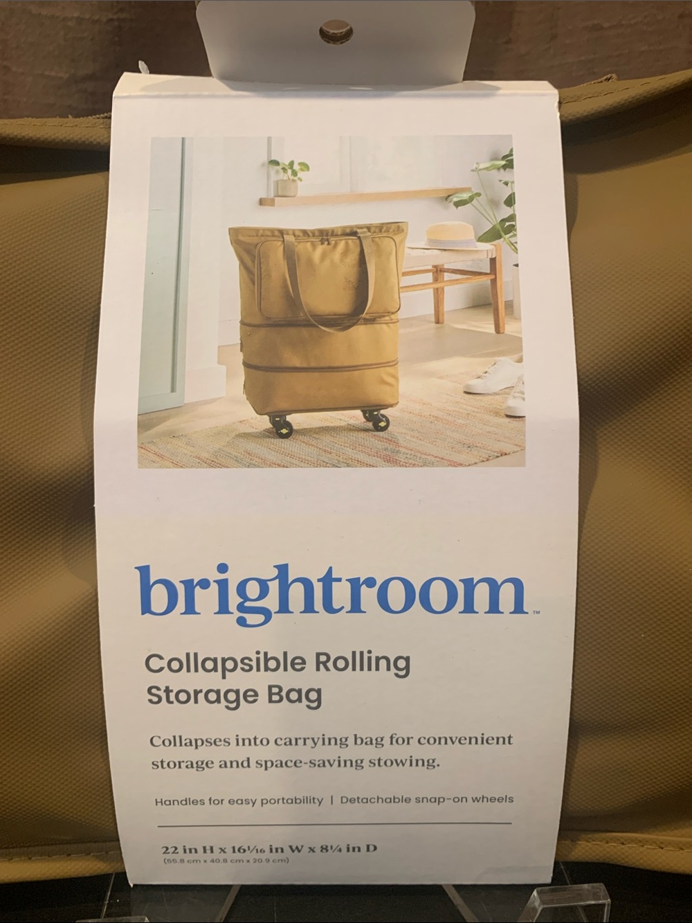 Brightroom Collapsible Rolling Storage Bag -